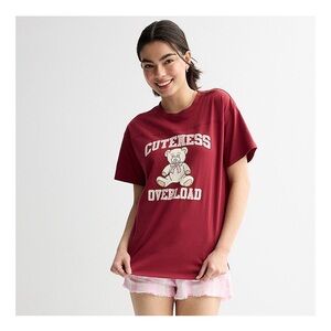 Kohl's Red Graphic Tee with Bear Design